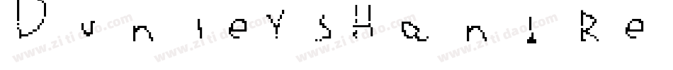 DunleysHand Regular字体转换